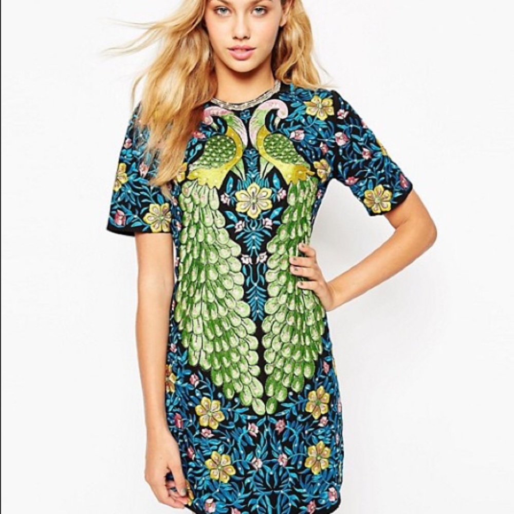 Stoned and Embroidered Dress - Picture 2 of 12